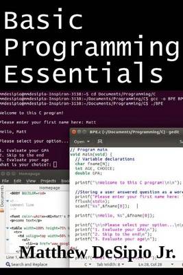 Book cover for Basic Programming Essentials
