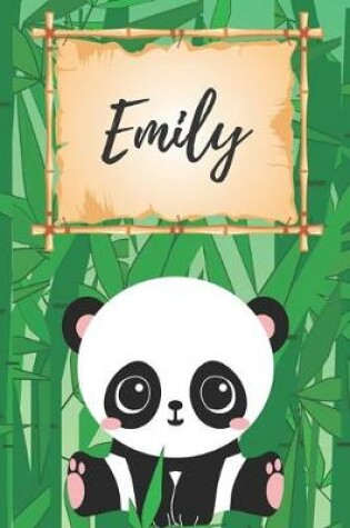 Cover of Name Notizbuch Panda / Malbuch / Kritzelbuch / Tagebuch / Journal / Notizheft / DIN A5 / Geschenke Emily