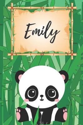 Book cover for Name Notizbuch Panda / Malbuch / Kritzelbuch / Tagebuch / Journal / Notizheft / DIN A5 / Geschenke Emily