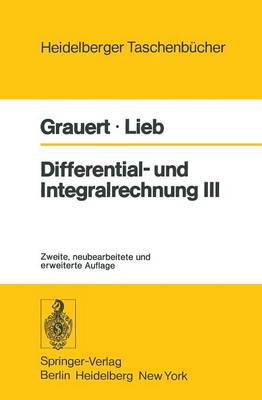 Book cover for Differential- und Integralrechnung III