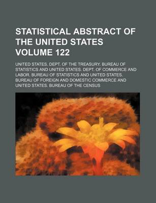 Book cover for Statistical Abstract of the United States Volume 122