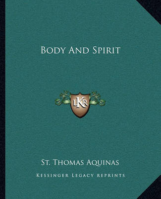 Book cover for Body and Spirit