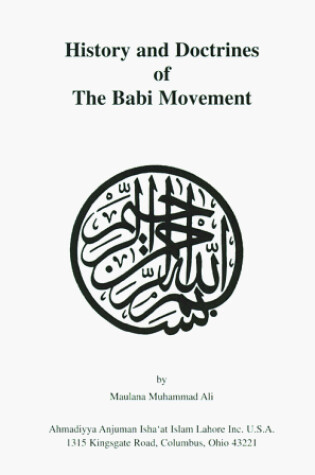 Cover of History and Doctrines of the Babi Movement