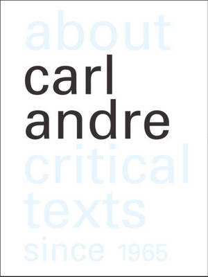 Book cover for About Carl Andre