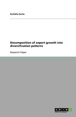 Book cover for Decomposition of export growth into diversification patterns