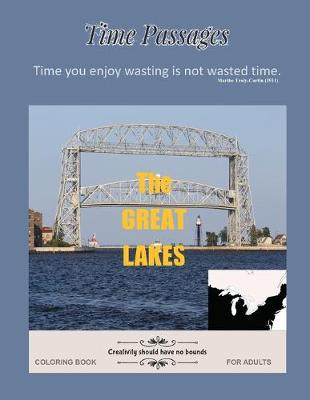 Book cover for The Great Lakes Coloring Book for Adults