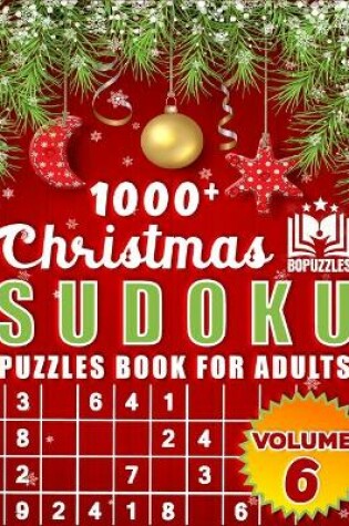 Cover of 1000+ Christmas Sudoku Puzzles Volume 6