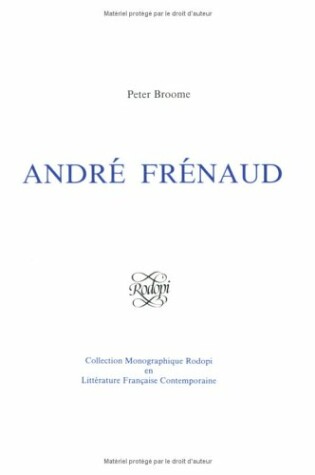 Cover of Andre Frenaud