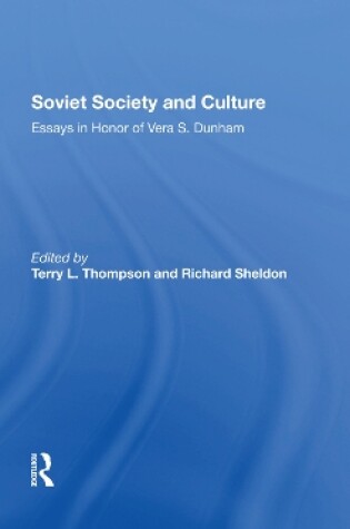 Cover of Soviet Society And Culture