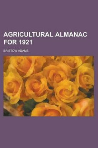 Cover of Agricultural Almanac for 1921