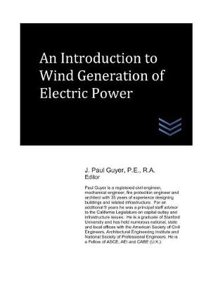 Book cover for An Introduction to Wind Generation of Electric Power