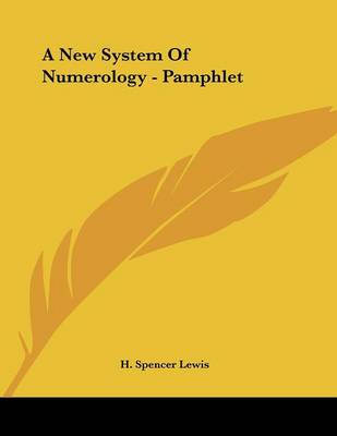 Book cover for A New System of Numerology - Pamphlet
