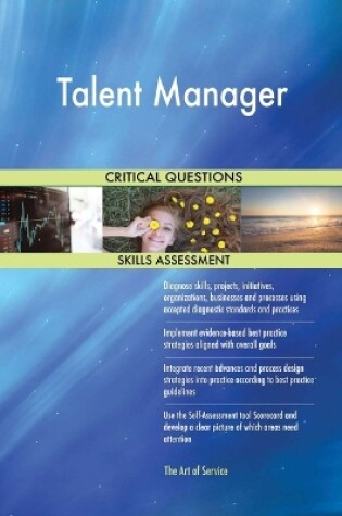 Cover of Talent Manager Critical Questions Skills Assessment