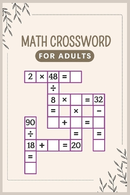 Book cover for Math Crossword For Adults