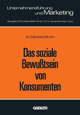 Book cover for Das soziale Bewußtsein von Konsumenten