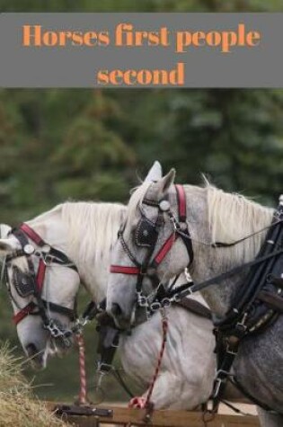 Cover of Horses first people second