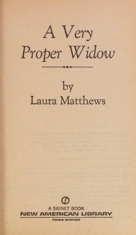 Cover of A Very Proper Widow