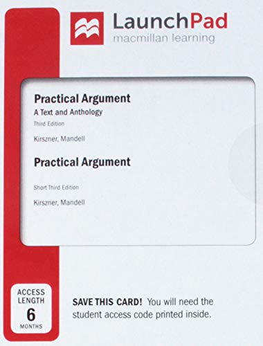 Book cover for Launchpad for Practical Argument (1-Term Access)