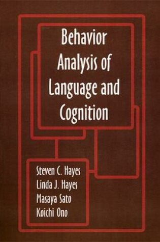 Cover of Behavior Analysis of Language and Cognition