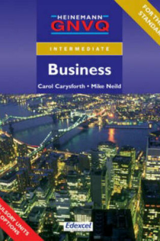 Cover of Intermediate GNVQ Business Student Book with Options