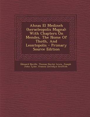 Book cover for Ahnas El Medineh (Heracleopolis Magna)