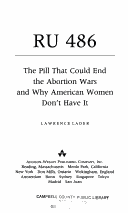 Book cover for Ru 486:the Pill