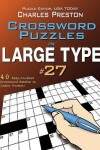 Book cover for Crossword Puzzles in Large Type #27