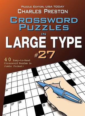 Book cover for Crossword Puzzles in Large Type #27