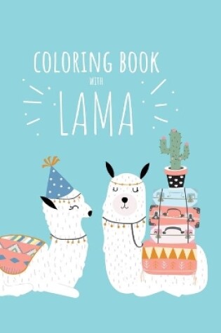 Cover of Coloring book with lama