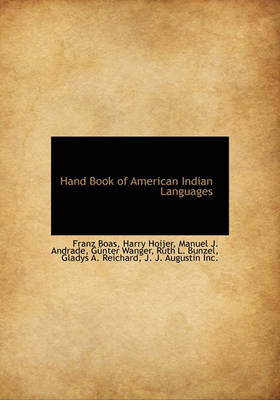 Book cover for Hand Book of American Indian Languages