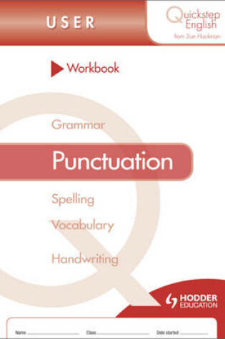 Cover of Quickstep English Workbook Punctuation User Stage