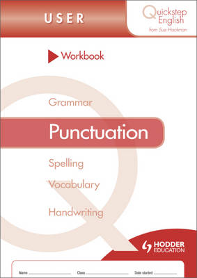 Book cover for Quickstep English Workbook Punctuation User Stage