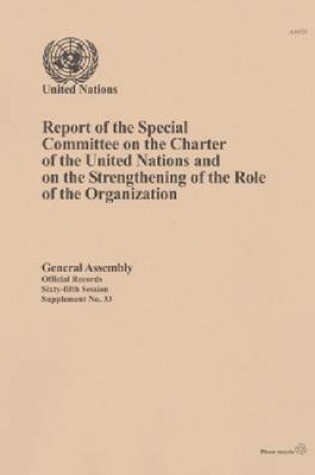 Cover of Report of the Special Committee