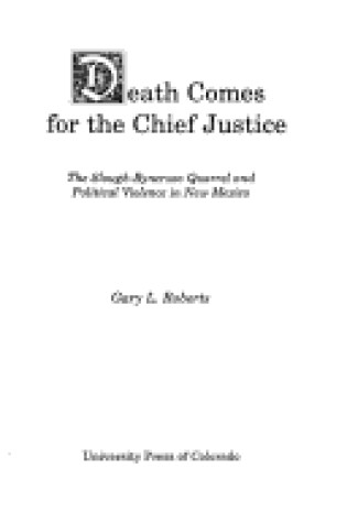 Cover of Death Comes for the Chief Justice