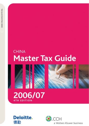 Book cover for China Master Tax Guide (2006/2007)