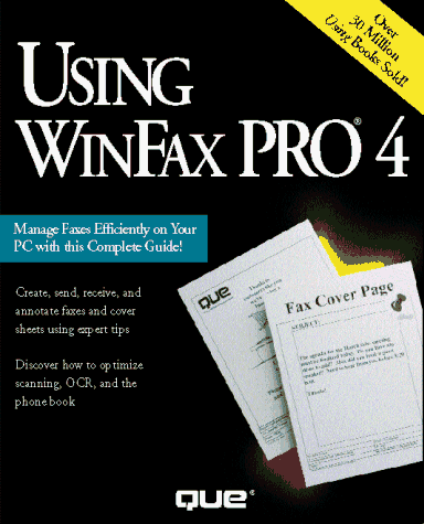 Book cover for Using WinFax Pro 4.0