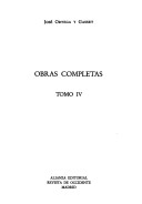 Book cover for Obras Completas 4