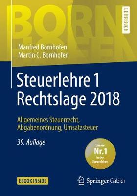 Book cover for Steuerlehre 1 Rechtslage 2018