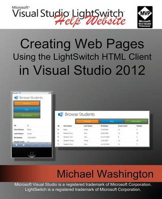 Cover of Creating Web Pages Using the LightSwitch HTML Client