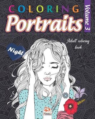 Book cover for Coloring portraits 3 - night