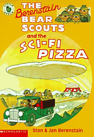Book cover for The Berenstain Bear Scouts and the Sci-Fi Pizza