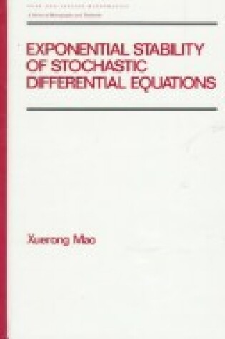 Cover of Exponential Stability of Stochastic Differential Equations