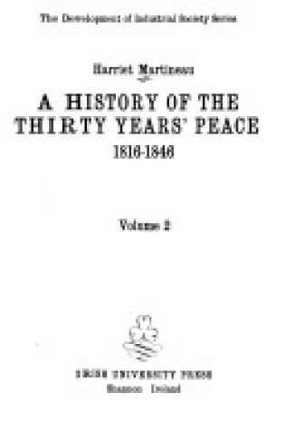 Cover of History of the Thirty Years' Peace