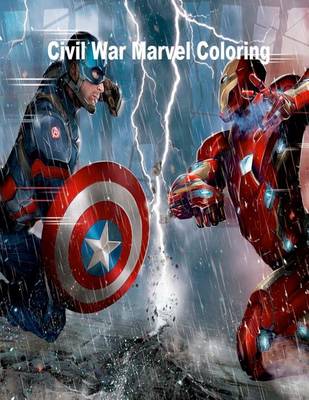 Book cover for Civil War Marvel Coloring Book