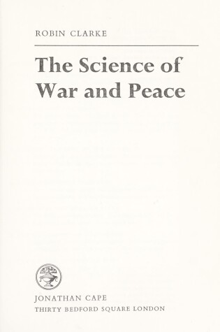 Cover of Science of War and Peace