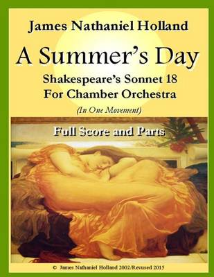 Book cover for A Summers Day for Chamber Orchestra