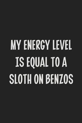 Book cover for My Energy Level is Equal to a Sloth on Benzos