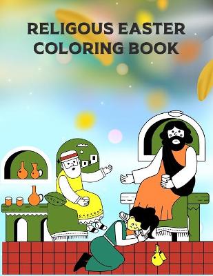 Book cover for Religous Easter Coloring Book