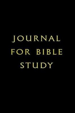 Cover of Journal For Bible Study