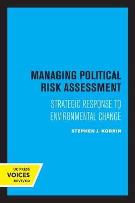 Cover of Managing Political Risk Assessment